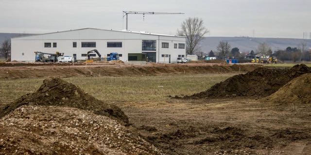 Im April soll die neue Sporthalle am Im April soll die neue Sporthalle am